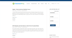Desktop Screenshot of cleantechblog.com