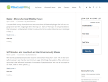 Tablet Screenshot of cleantechblog.com